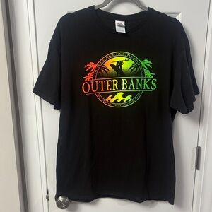 Outer Banks Tee with Colorful Logo